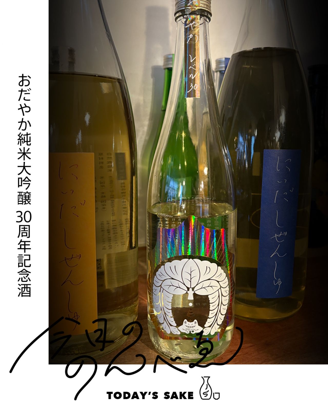 おだやか純米大吟醸 30周年記念酒ってどんなお酒？実際に飲んでみた感想