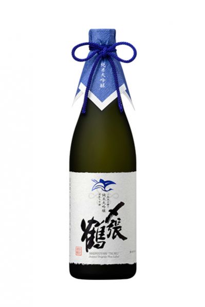 〆張鶴 純米大吟醸 BLUE LABEL 袋取り雫酒